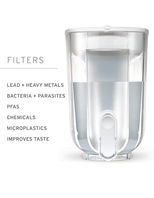 LifeStraw Home — Water Filter Dispenser, 18-Cup, Stormy Blue