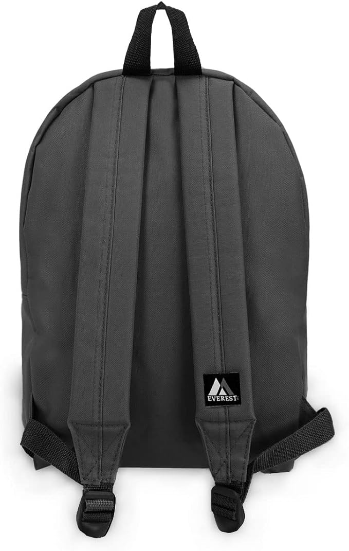 Everest Luggage Basic Backpack, Charcoal, Medium