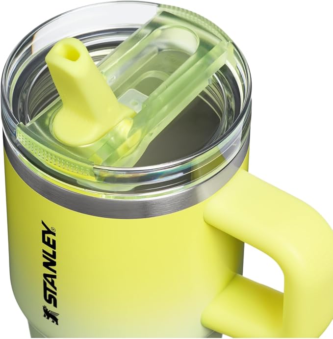 STANLEY Quencher ProTour Flip Straw Tumbler with Leakproof Lid 20 oz | Built-In Straw & Handle | Cupholder Compatible for Travel | Insulated Stainless Steel Cup | BPA-Free | Atomic Gradient