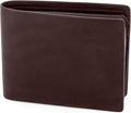 ROGUE WALLET Mens Leather RFID Blocking Wallet for Men - Genuine Top Grain Cow Leather Bifold, 12 Credit Card Slots, 2 ID Windows, Traditional Hip Pocket Billfold - Secure RFID Protection (Brown)