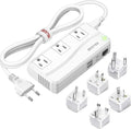 BESTEK 220V to 110V Converter, 300W AC Voltage Converter US to Europe with 2 USB-C (PD20w), Step Down Power Converter for European Travel, (EU/UK/AU/JP/India/South Africa 5 Universal Plug Adapter)