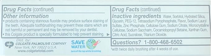 Colgate Total Toothpaste, Clean Mint, Travel Size 0.88 oz (24.9g) Pack of 12