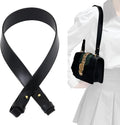 jiesinlov Vachetta Leather Replacement Straps Purse Shoulder Strap for Gracefull Bags (W1.4in,L25in-Black)