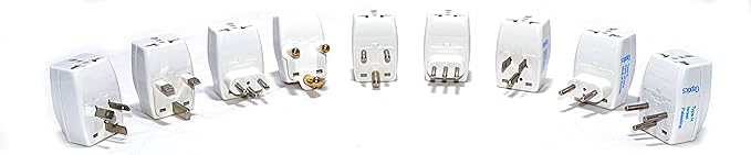 Ceptics Switzerland Travel Adapter Plug - 3 in 1 - Outlet Type J - Grounded & Universal - Perfect for Cell Phones, Laptops, Camera Chargers and More (GP3-11A)