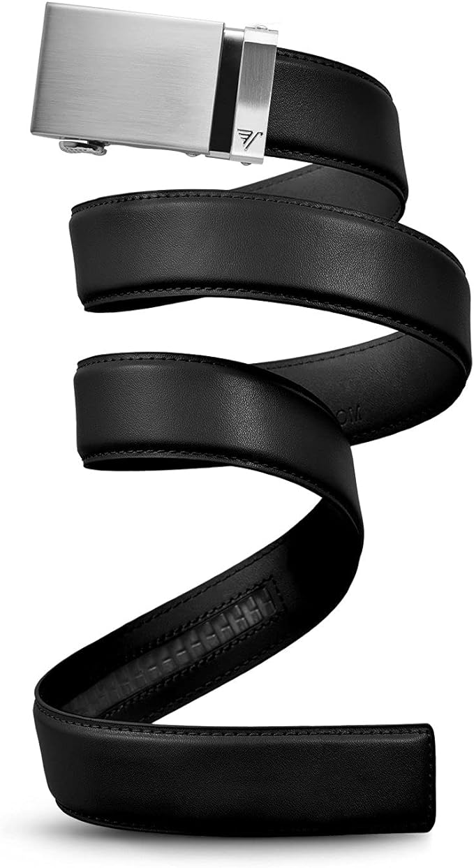 Mission Belt Men's Leather Ratchet Belt, 40mm Metal Collection