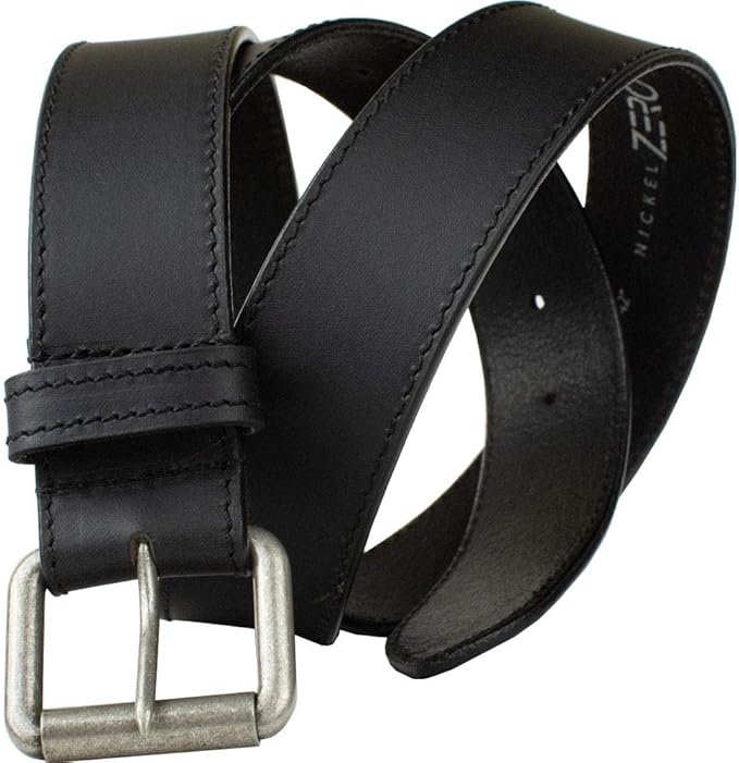 Outback Belt - Genuine Full Grain Leather Belt with Nickel Free Buckle