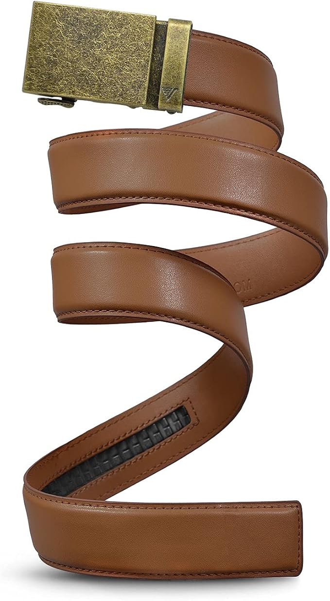 Mission Belt Men's Leather Ratchet Belt, 40mm Metal Collection