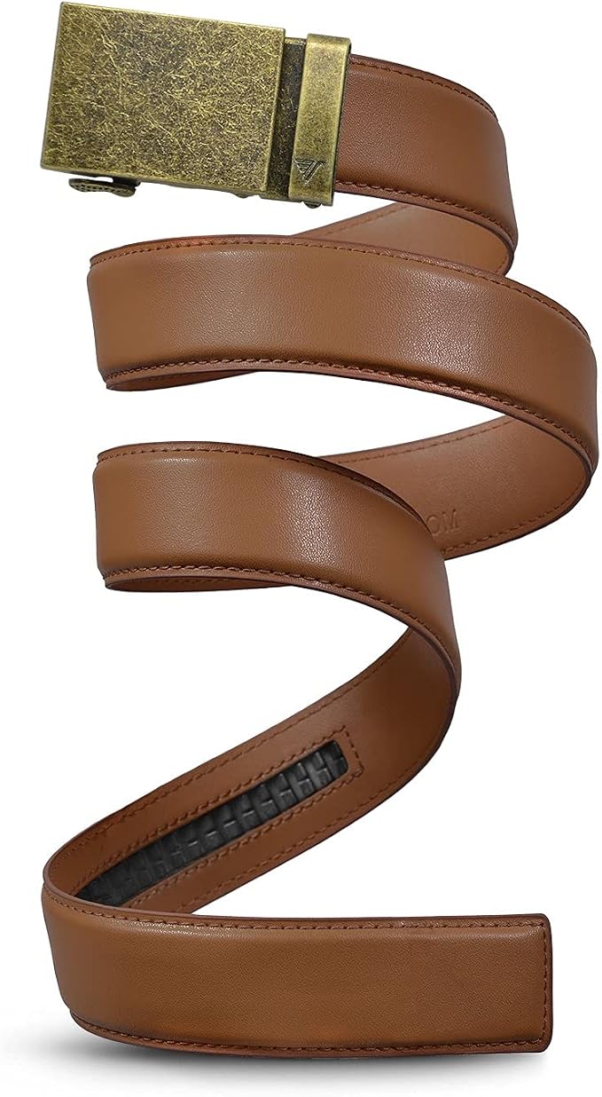 Mission Belt Men's Leather Ratchet Belt, 40mm Metal Collection