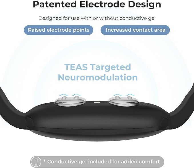 EmeTerm Fashion Anti-Nausea Wristband Relieve Morning Motion Travel Sickness Rechargeable Drug Free Bands Without Side Effects - Extra 2pack Conductive Gel (Jet Black - Extra 2pack Conductive Gel)