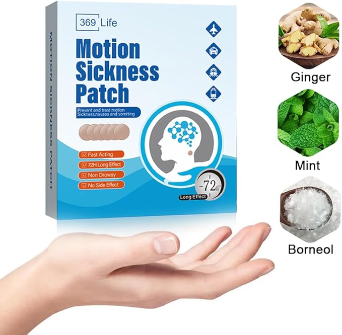 369 Life Motion Sickness Patches, Sea Sickness Patch for Cruise - Adults and Kids ((20 Count - Pack of 1))