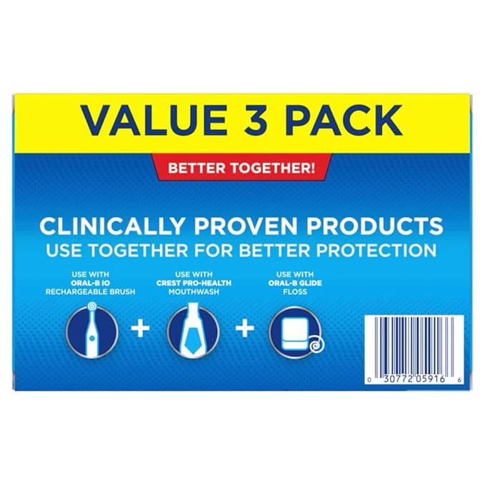 Crest Base Pro-Health Whitening Toothpaste (4.3oz) Triple Pack, Teeth Whitening