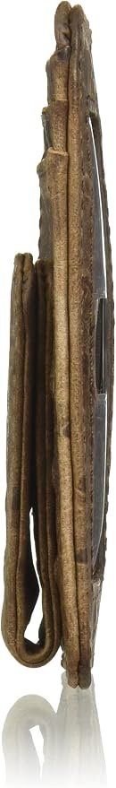 Nocona Belt Co. Men's Nocona Brown Ostrich Magnet Money