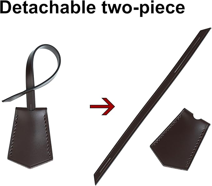 Genuine Leather Bag Decorative Hang Tag for Speedy 25 30 35,Luggage Tag, Suitcase Tag(TAG-Coffee)
