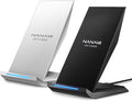 Fast Wireless Charger, [2 Pack] NANAMI Wireless Charging Stand for iPhone 16/16 Plus/16 Pro/16 Pro Max/15/14/13/12, Phone Charger Dock for Samsung Galaxy S26/S26+/S24/S24 Ultra/S23/S22/S21, Pixel 6/5