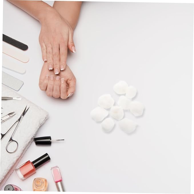 500g Soft Absorbent Cotton Balls Pure Cotton Nail Gel Polish Remover for Beauty Care