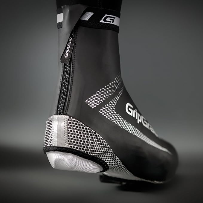 GripGrab RaceAqua Waterproof Road Bike Rain Aero Overshoes Windproof Cycling Shoe-Covers Sleek Tight Fitting Gaiters