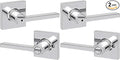 Kwikset Casey Interior Privacy Door Handle with Lock, Door Lever for Bathroom and Bedroom, Polished Chrome Reversible Keyless Turn Lock (Pack of 2)