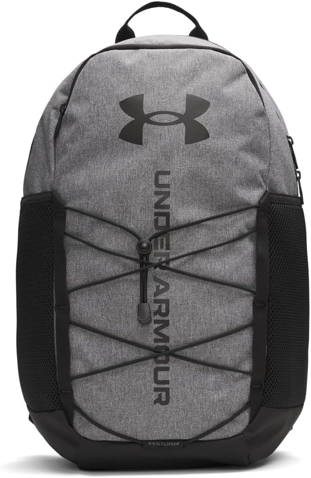 Under Armour Unisex Hustle Sport 6.0 Backpack, (025) Castlerock/Black/Black, One Size Fits Most