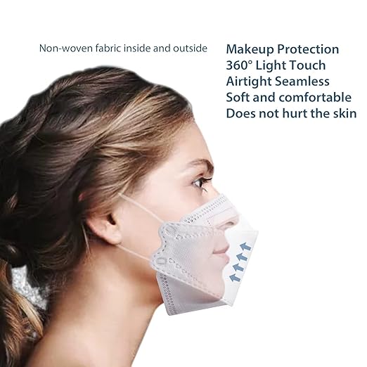 Borje KN95 Face Masks for Adults 50 Pack, 5-Ply Grey Disposable Face Mask Against PM 2.5 Smoke & Dust, Filtration Efficiency 95%
