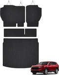 Auxko All Weather Upper Cargo Mat with Backrest Mat Fit for Honda CRV 2023 2024 2025 2026 TPE Accessoris All Season Guard Odorless Anti-Slip Black