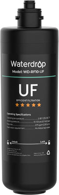 Waterdrop RF10-UF 0.01 μm Water Filter Replacement for Waterdrop 10UA/10UA-UF/10UB/10UB-UF Under Sink Water Filter, 1 Year, 1 Pack (Not Compatible with TSA-UF)
