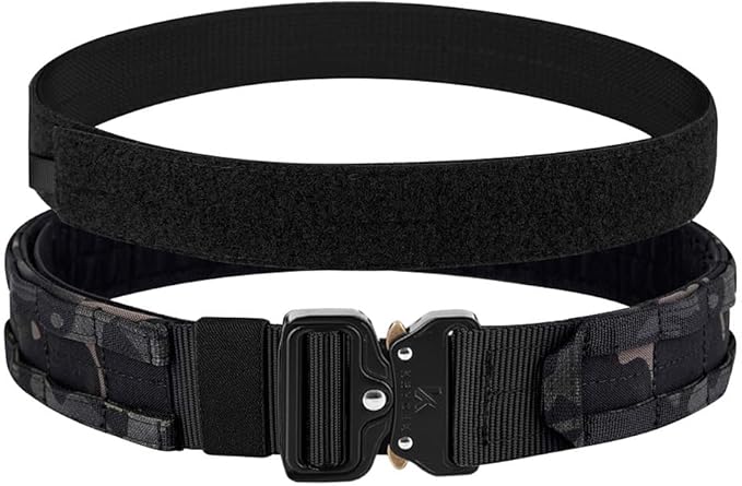KRYDEX Quick Release Rigger MOLLE Belt 1.75 Inch Inner & Outer Tactical Heavy Duty Belt