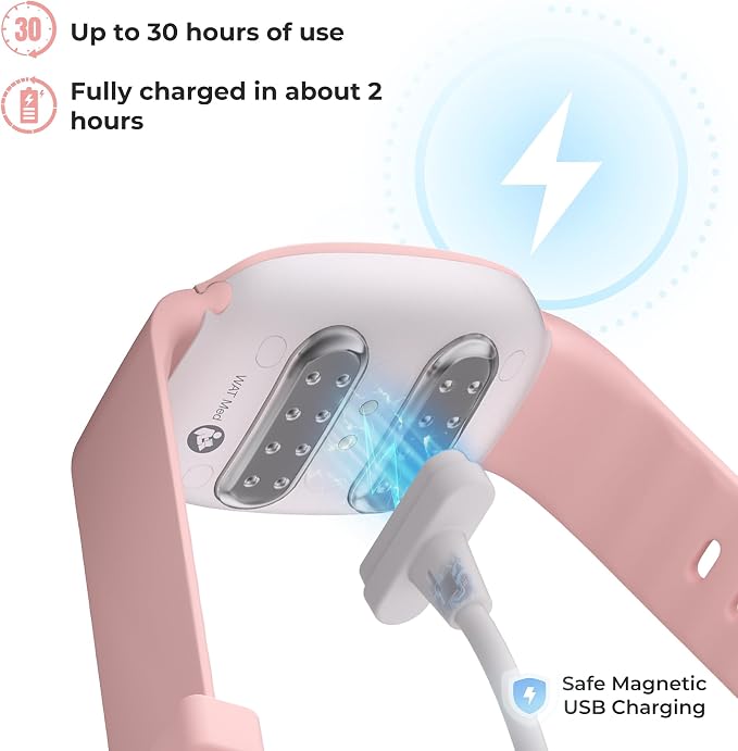 EmeTerm Fashion FDA-Cleared Relieve Nausea Electrode Stimulator Morning Sickness Motion Travel Sickness Vomit Relief Rechargeable No Gel Drug Free Wrist Bands Without Side Effects
