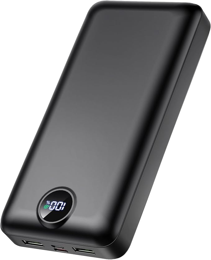 50000mAh High Capacity Power Bank, 30W Fast Charging Portable Charger PD&QC 3.0, 5 Output 2 Input Large Powerbank with LED Display USB C Battery Pack Charger Portable for Outdoor Camping Travel