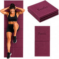 Foldable Yoga Mat, 6mm Thick, 72L x 24W Inch, Lightweight, Anti-Slip, and Easy to Store – Perfect for Travel, Yoga, Pilates, Home Workouts, and Floor Exercises