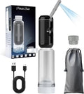 Portable Bidet for Travel, Rechargeable Travel Bidet Sprayer Fits Various Sizes of Water Bottles, Waterproof High Pressure Handheld Bidet for Women Men Personal Hygiene, Black