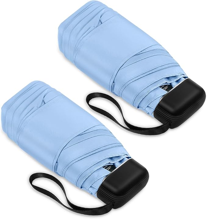Mini Umbrella - Compact, Waterproof Travel Umbrella for Light Rain, Suitable for Women's Purse and Pocket