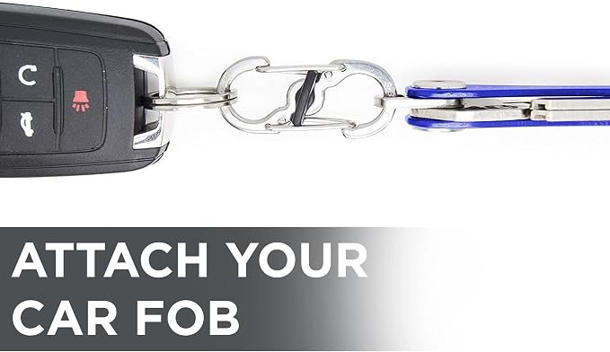 KeySmart Key Carabiners - Quick Release Dual and Mini Carabiners, Stay Organized w/Carabiner Keychains, Never Lose Your Keys