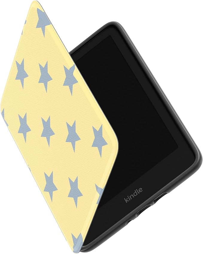 Casely Kindle Case | Shine Bright | Butter Yellow Stars | 7” Kindle Colorsoft and 7” Kindle Paperwhite (12th Gen)