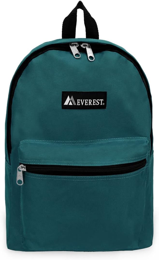 Everest Luggage Basic Backpack, Teal Blue, Medium