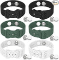 Hion Motion Sickness Bands Anti Nausea Acupressure Wristband Sea Sickness Wristbands Nausea Bands(3Pairs-Black+White+Green)