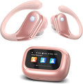 jaddsa Bluetooth 5.4 Wireless Earphones with Touchscreen Control, ENC Call Noise Cancellation, Rich Bass Audio, 5 Sound Modes for Gym, Running & Travel – Pastel Pink