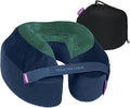 Cabeau Softest Neck Pillow for Travel – Evolution Earth Deluxe – 360° Head, Neck and Chin Support for Sleeping – Sustainable Memory Foam - Removable, Washable Cover with Compact Carrying Case (Terra)