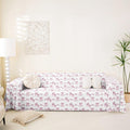 Girls Bow Couch Cushion Covers for Large Dogs Ribbon Bowknot Ballet Skirt Couch Covers Ballerina Toe Shoe Sofa Cover,Kawaii Little Ballet Princess Cushion Sofa Furniture Protector for Pets,91" x 150"