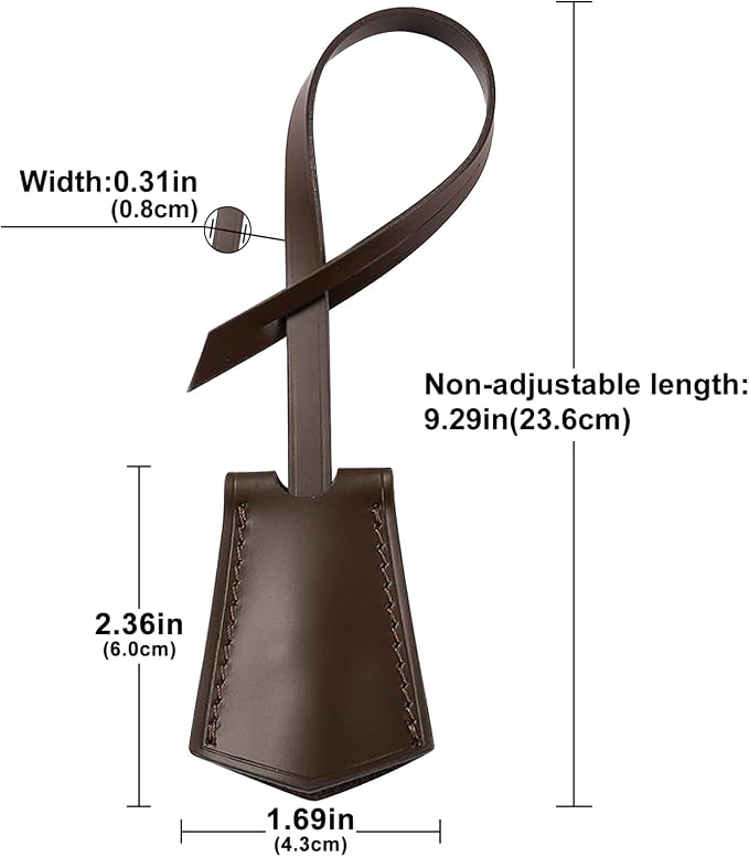 Microfibre Leather Tag for Luggage Bag or Suitcase, Decorative Hang Tag for Speedy 25 30 35 Handbag(Coffee Tag)