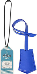 Microfibre Leather Tag for Luggage Bag or Suitcase, Decorative Hang Tag for Speedy 25 30 35 Handbag(Boarding Pass-Blue Tag)