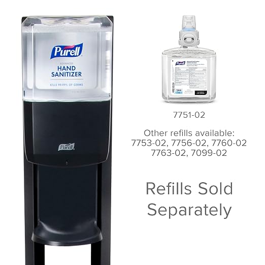 PURELL ES8 Dispenser Floor Stand with ES8 Automatic Dispenser, Graphite (Pack of 1) - 7218-DS