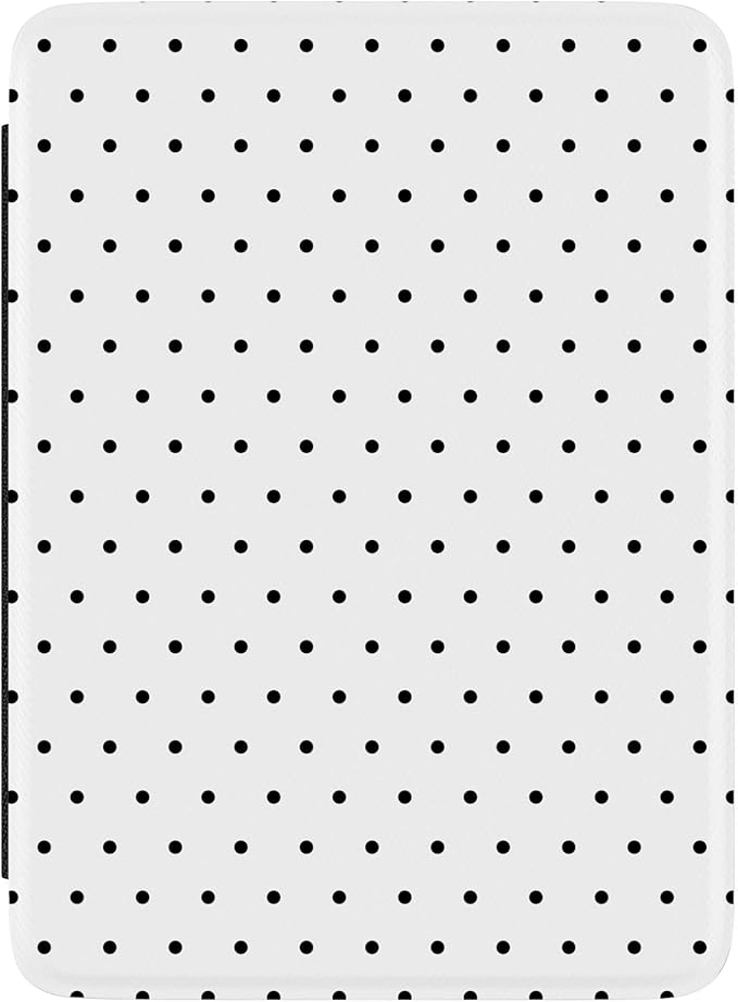 Casely Kindle Case | On the Dot | White Polka Dot | Compatible with 7” Kindle Colorsoft and 7” Kindle Paperwhite (12th Gen 2024 Models)