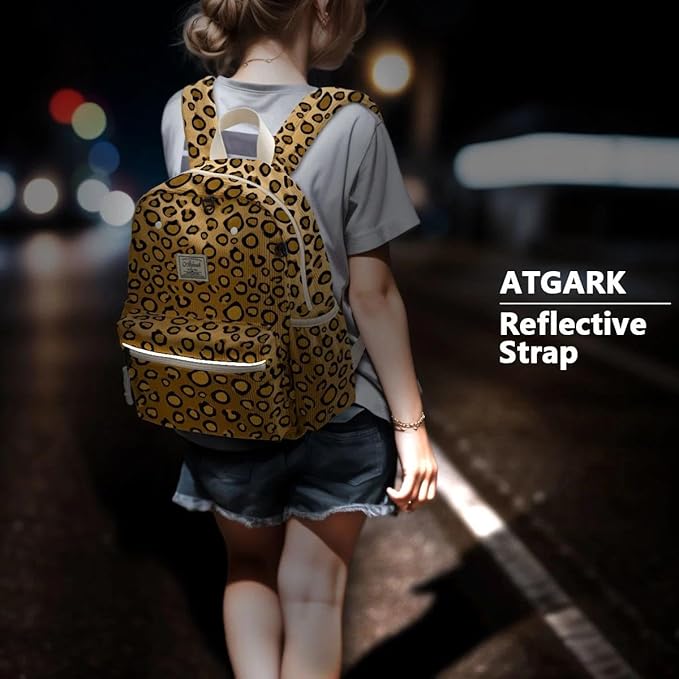 atgark Corduroy Toddler Backpack for Girls 2-5: Preschool Backpack for Girls