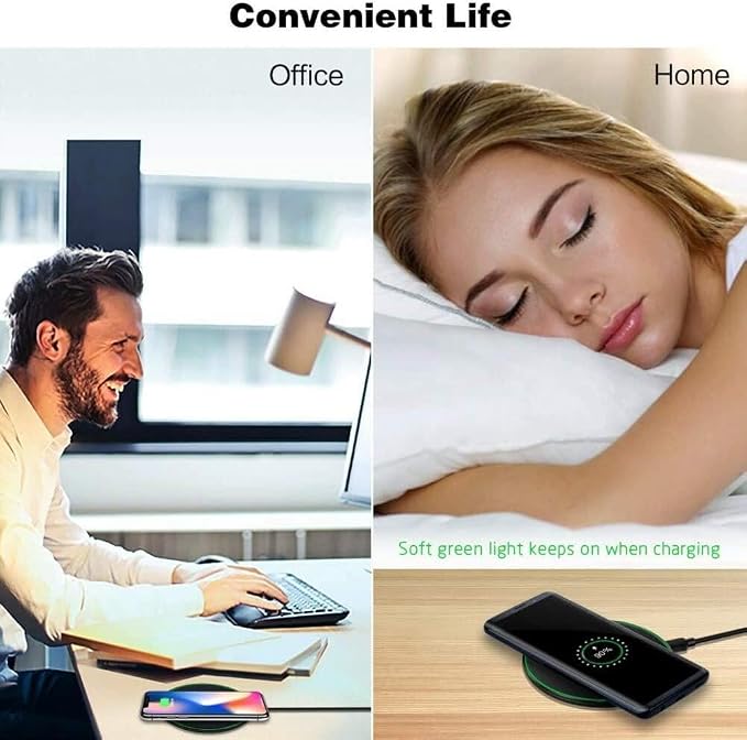 15W Wireless Charger Fast Charging Pad Compatible with ASUS Zenfone 10/11 Ultra, Slim Quick Charge