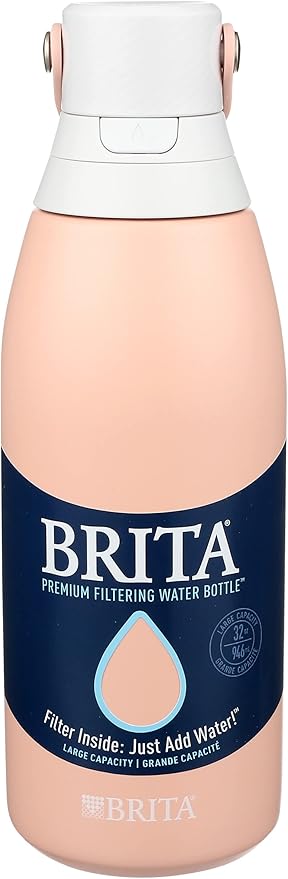 BRITA Brita Stainless Steel Water Bottle with Filter Rose 32oz, 1 EA