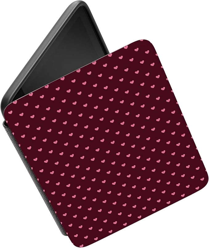 Casely Kindle Case | Heart Noir | Tiny Hearts | Compatible with 7” Kindle Colorsoft and 7” Kindle Paperwhite (12th Gen 2024 Models)