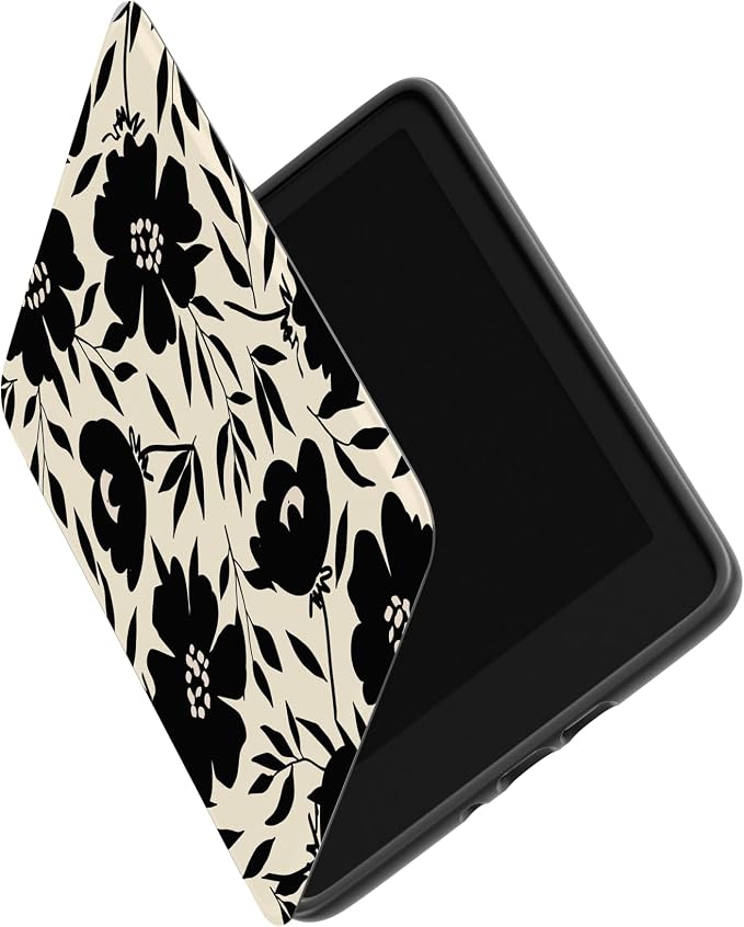Casely 6" Kindle Case | Dark Fantasy | Contrast Floral | Compatible with 6-inch Amazon Kindle 2024/2022 (11th Generation)