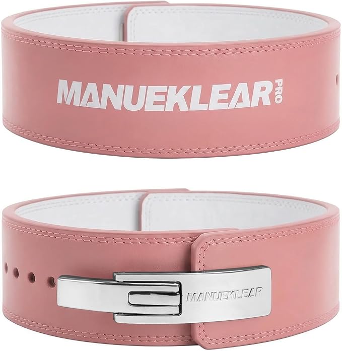 MANUEKLEAR 10mm Thick & 4inch Wide Weight Lifting Belt Lever, Lever Belt Weightlifting for Men and Women, Powerlifting Lever Gym Belt for Squat Deadlift Workout