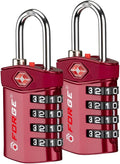 Forge Travel Lock,TSA Approved Luggage Locks for Air Travel, Gym Lockers, School Lockers, Pelican Cases, Gun Case, Easy Read Dials, Durable Alloy Body