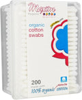 Maxim Hygiene Products Organic Cotton Swabs 200 ea (Pack of 6)